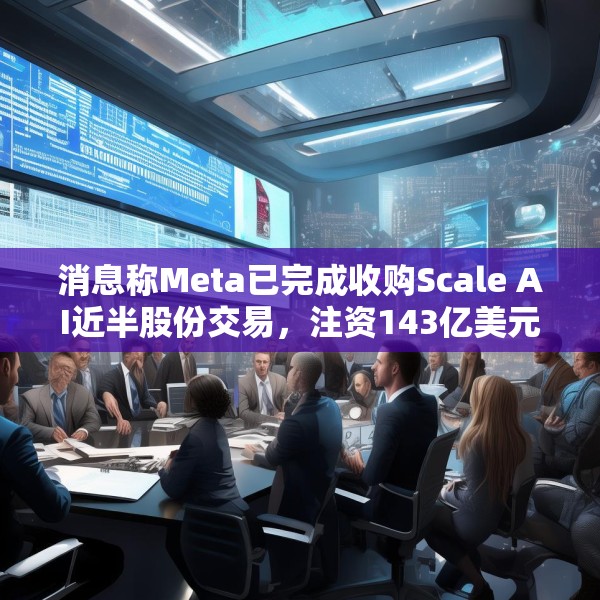 消息称Meta已完成收购Scale AI近半股份交易，注资143亿美元