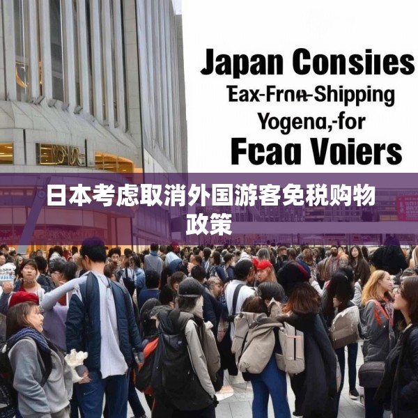 日本考虑取消外国游客免税购物政策