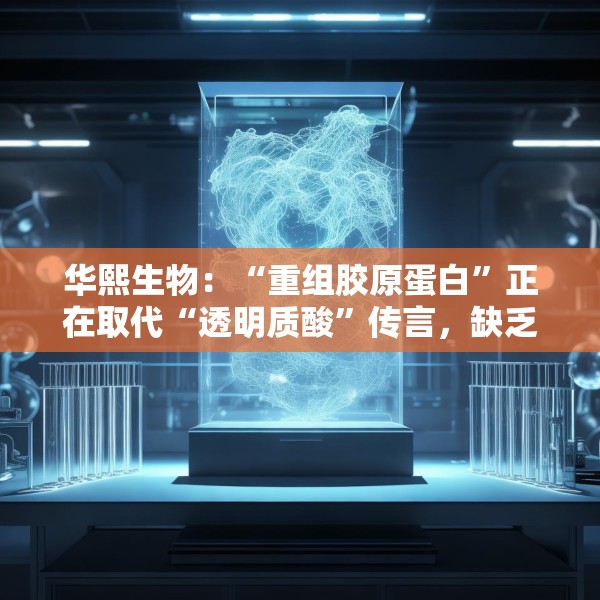 华熙生物：“重组胶原蛋白”正在取代“透明质酸”传言，缺乏真实数据支持