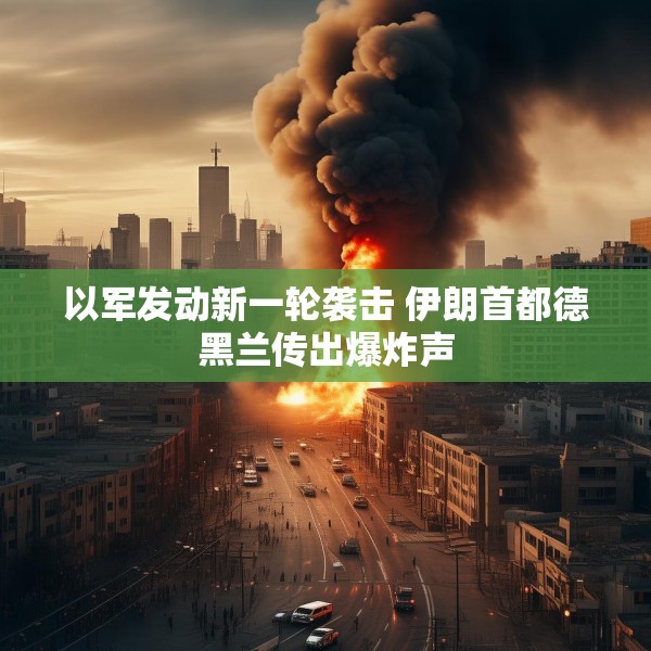 以军发动新一轮袭击 伊朗首都德黑兰传出爆炸声