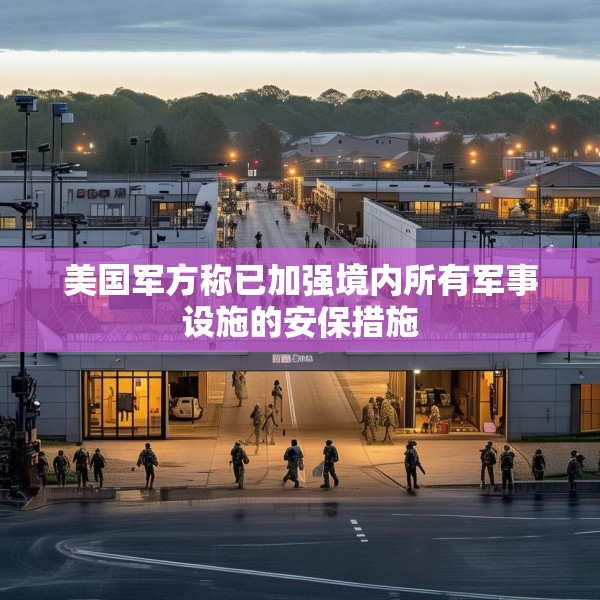 美国军方称已加强境内所有军事设施的安保措施