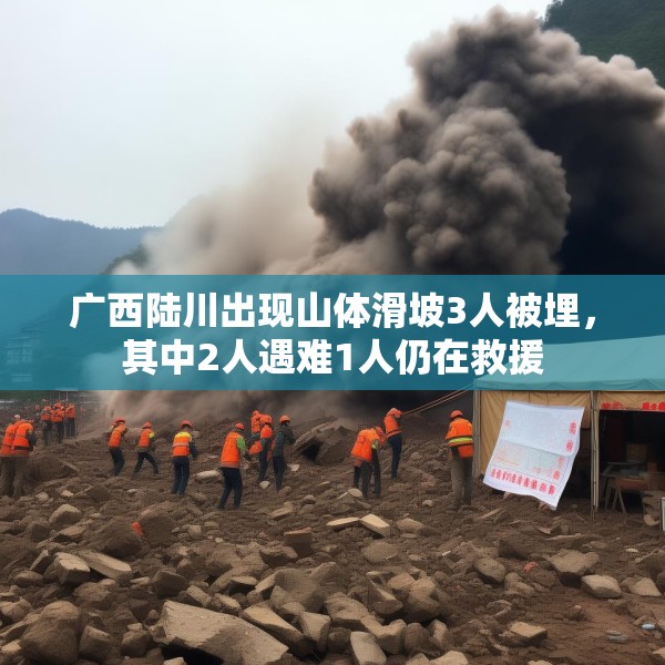 广西陆川出现山体滑坡3人被埋，其中2人遇难1人仍在救援
