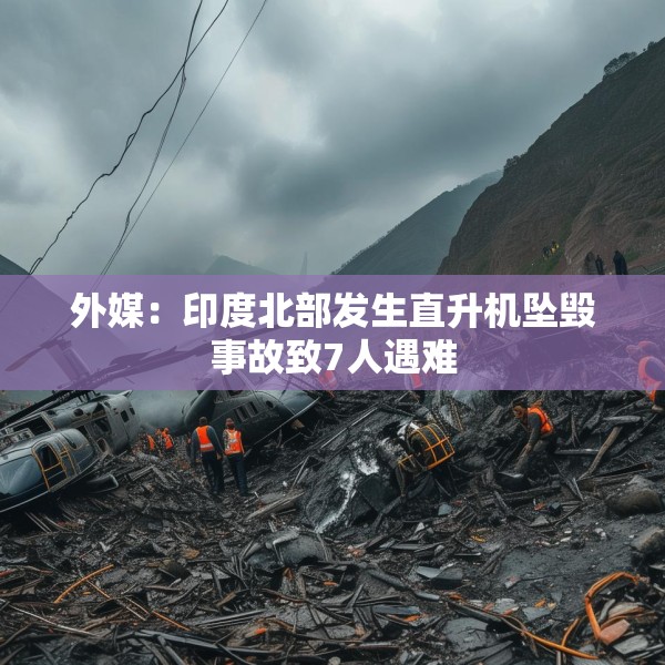 外媒：印度北部发生直升机坠毁事故致7人遇难
