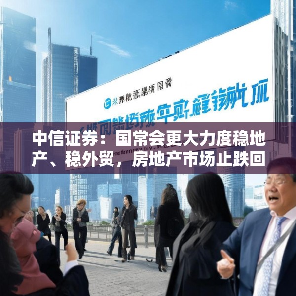 中信证券：国常会更大力度稳地产、稳外贸，房地产市场止跌回稳可期