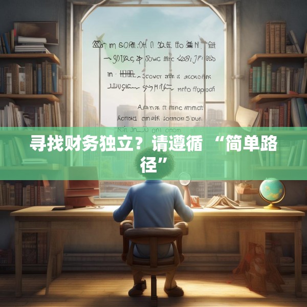 寻找财务独立？请遵循 “简单路径”