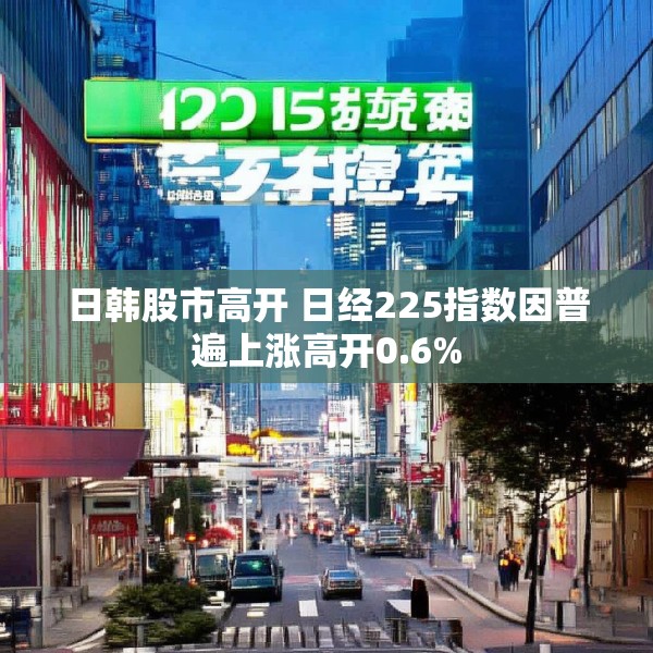 日韩股市高开 日经225指数因普遍上涨高开0.6%