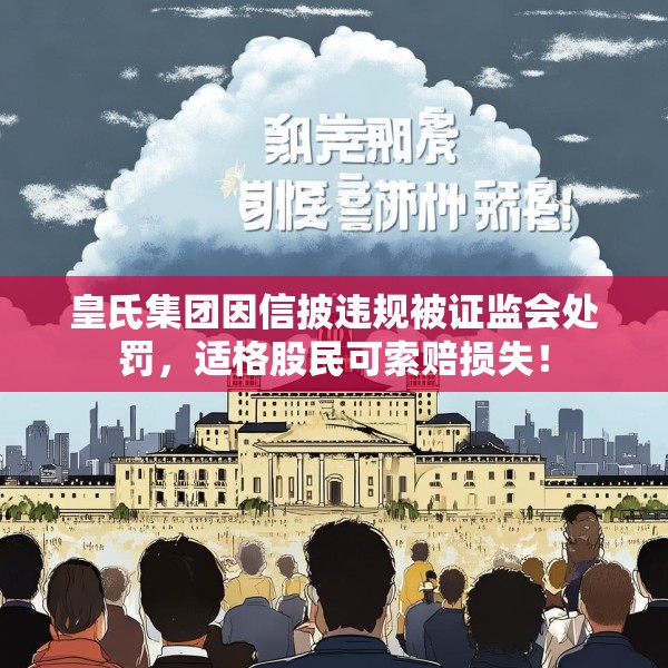 皇氏集团因信披违规被证监会处罚，适格股民可索赔损失！